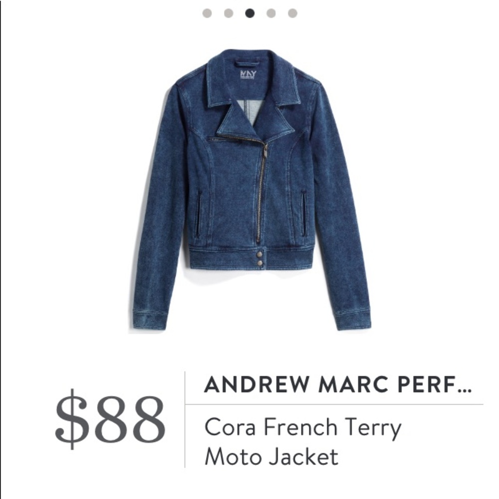 Soft denim jean jacket Moto style